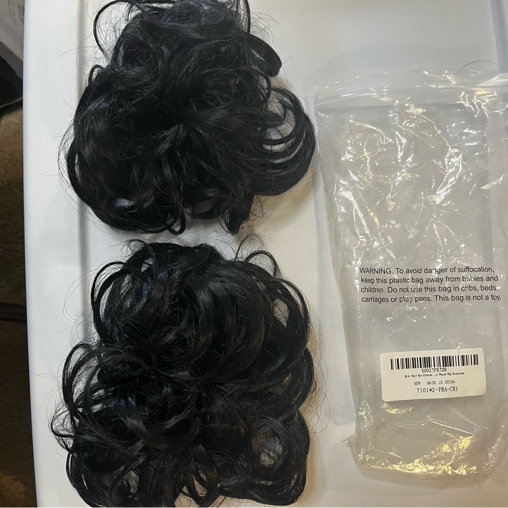 Black Hair Bun Extensions